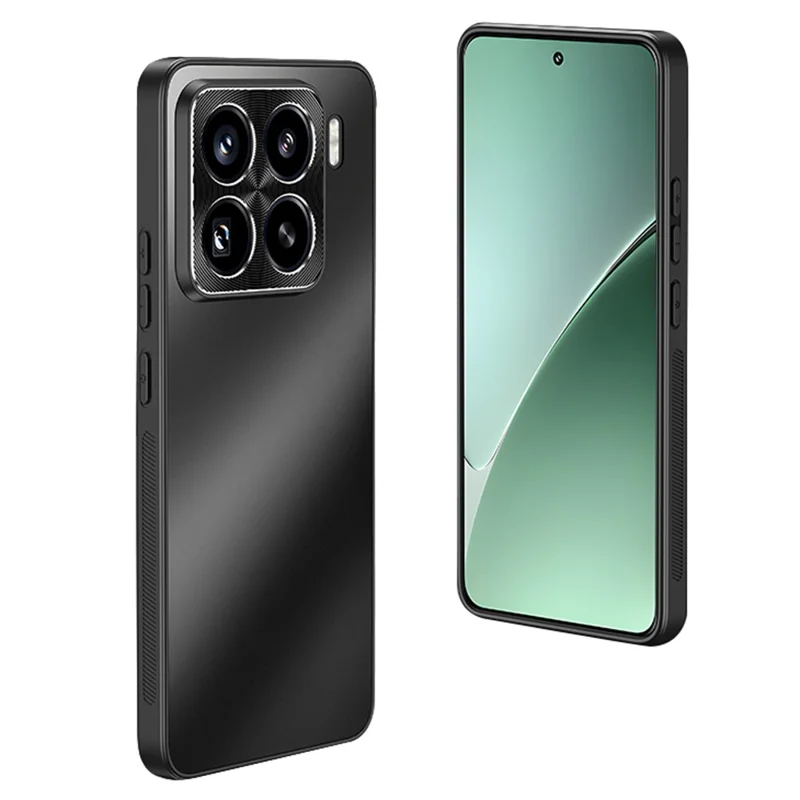 Для Xiaomi 15 Pro Case CD Veins PC+TPU Anti-Slip Phone Back Cover - Черный