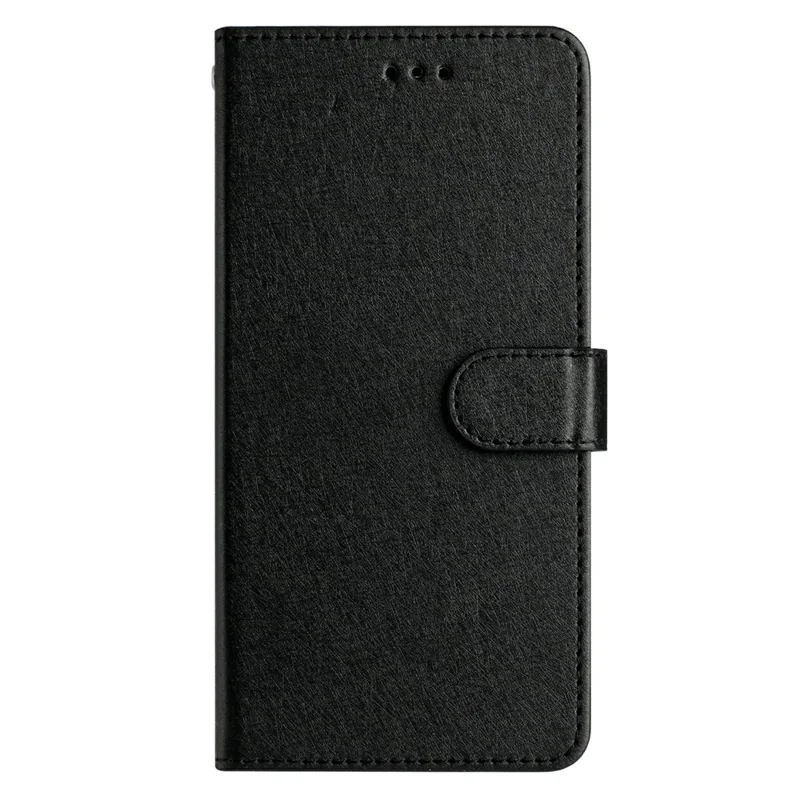 For Samsung Galaxy S25 Ultra Wallet Case Leather Folio Phone Cover Magnetic Clasp - Black