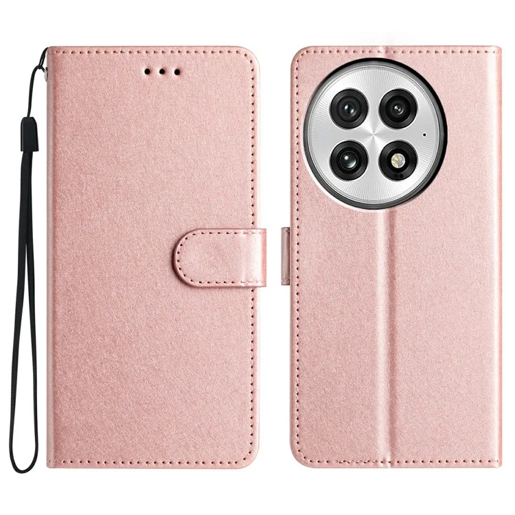 Für OnePlus 13 Wallet Case Leder Folio Handyhülle mit Magnetverschluss - Roségold
