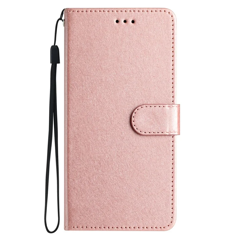 For Google Pixel 9a Wallet Case Leather Folio Phone Cover Magnetic Clasp - Rose Gold