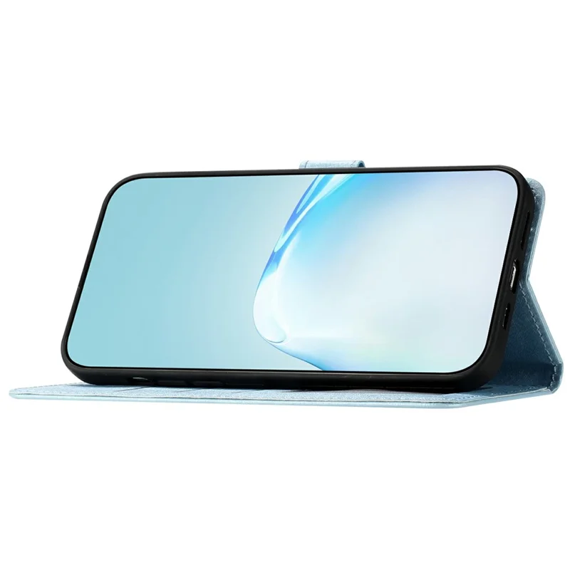 Étui portefeuille en cuir pour Google Pixel 9a, étui de téléphone à rabat magnétique - Bleu ciel