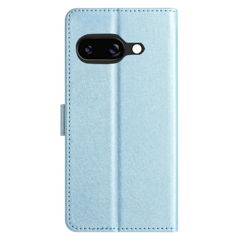 Étui portefeuille en cuir pour Google Pixel 9a, étui de téléphone à rabat magnétique - Bleu ciel