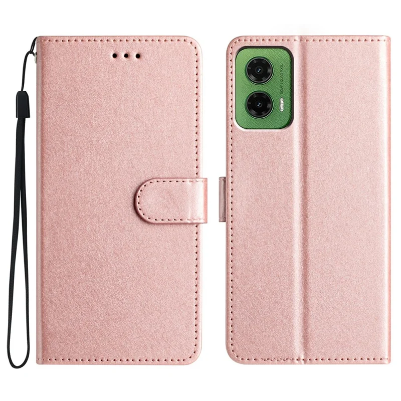For Motorola Moto G35 5G Wallet Case Leather Folio Phone Cover Magnetic Clasp - Rose Gold

Für Motorola Moto G35 5G Wallet Case Leder Folio Handyhülle mit Magnetverschluss - Roségold