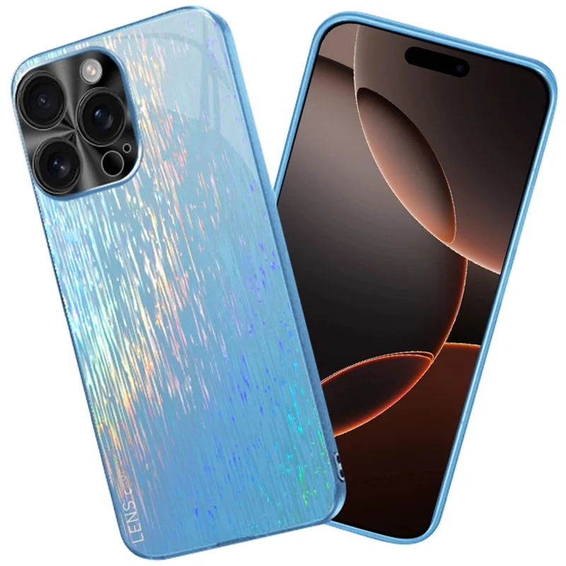 For iPhone 16 Pro Colorful Phone Case Ultra Slim Dropproof Hard PC Back Cover - Sky Blue