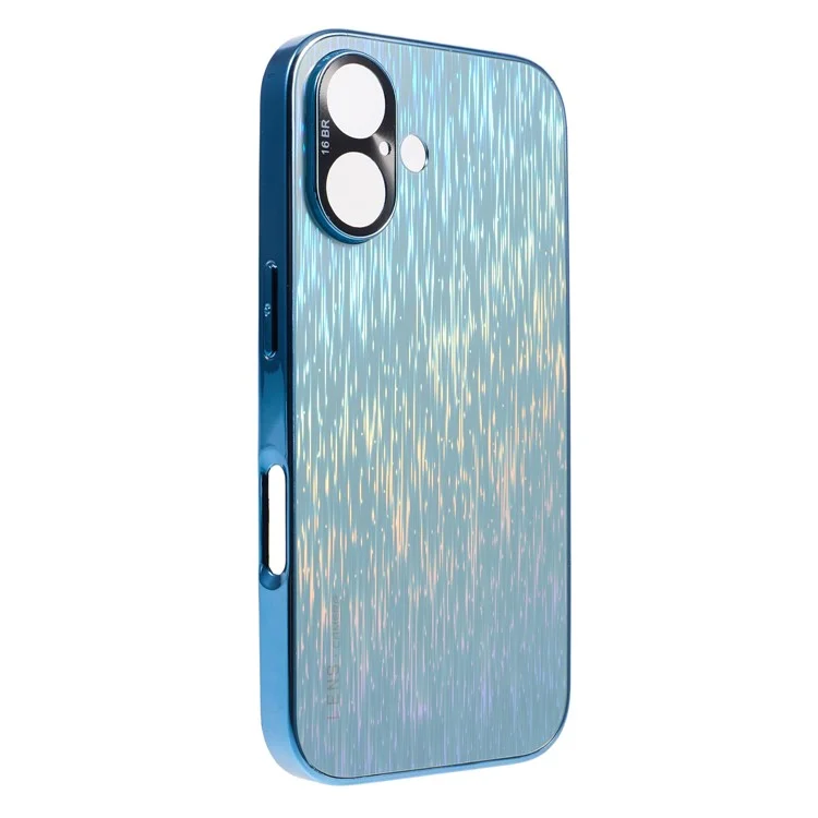 For iPhone 16 Colorful Phone Case Ultra Slim Dropproof Hard PC Back Cover - Sky Blue