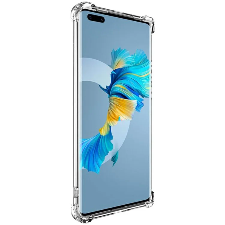 Coque de téléphone transparente IMAK UX-4 Series pour Huawei Mate 40 Pro 5G, avec protection des quatre coins en TPU antichoc.