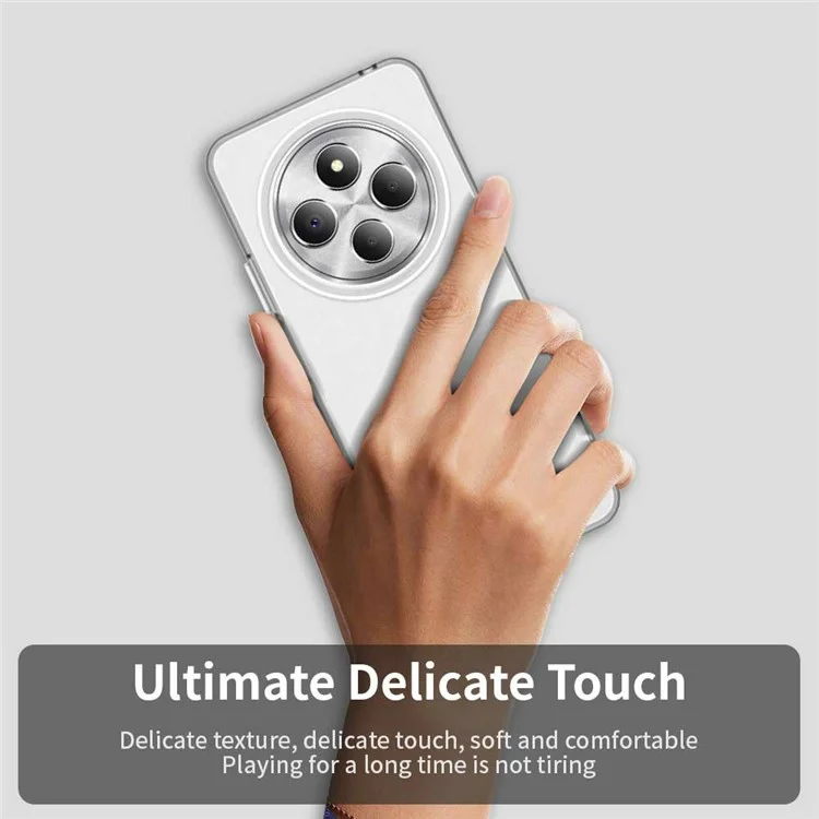 Phone Case for Xiaomi Poco C75 4G / Redmi 14C 4G / 14R 5G / A3 Pro 4G / A4 5G PC+TPU+PET Matte Back Cover - White