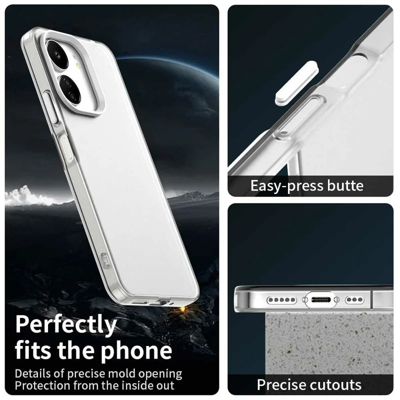 Funda protectora para Xiaomi Poco M6 5G / C65 4G / Redmi 13R 5G / 13C 5G / 13C 4G Cubierta trasera del teléfono - Blanco
