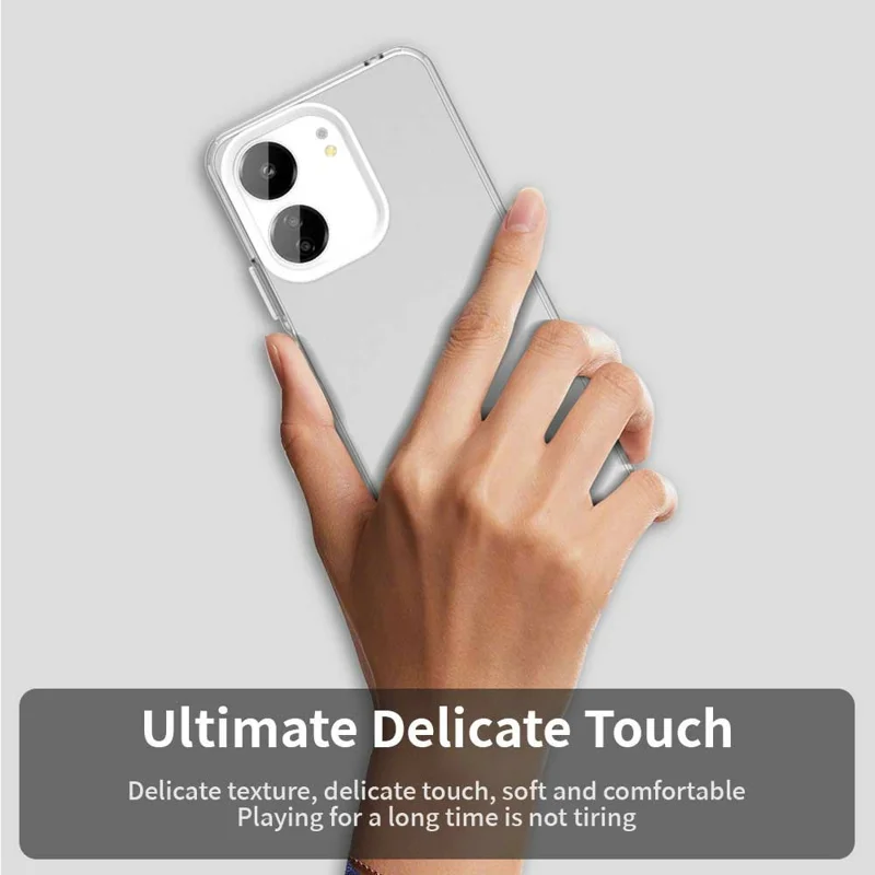 Funda protectora para Xiaomi Poco M6 5G / C65 4G / Redmi 13R 5G / 13C 5G / 13C 4G Cubierta trasera del teléfono - Blanco