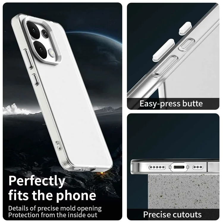 Protective Case for Xiaomi Redmi Note 13 4G Phone Back Cover - White