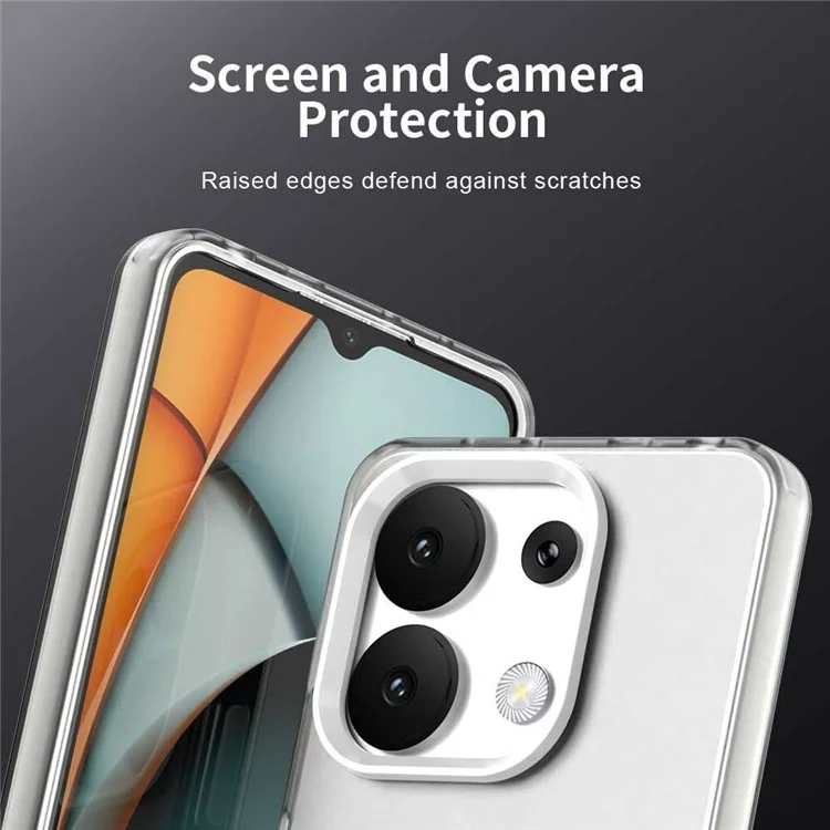 Protective Case for Xiaomi Redmi Note 13 4G Phone Back Cover - White