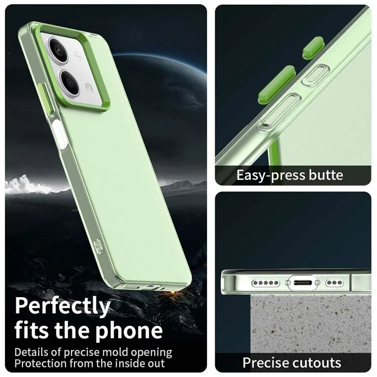 Protective Case for Xiaomi Redmi Note 13 5G / Note 13R Pro 5G / Poco X6 Neo 5G Phone Back Cover - Green