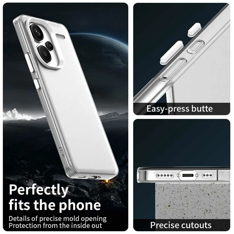 Protective Case for Xiaomi Redmi Note 13 Pro+ 5G Phone Back Cover - White