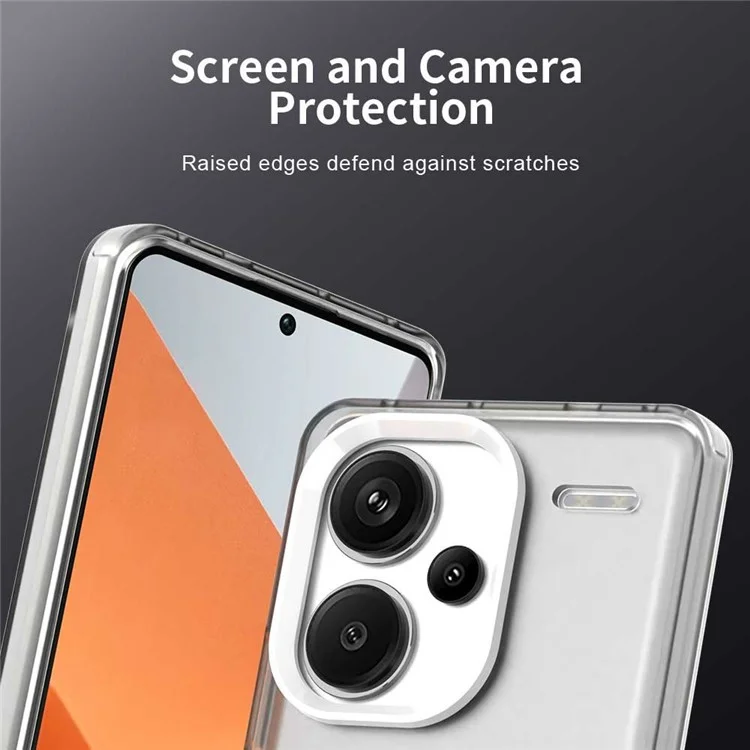 Protective Case for Xiaomi Redmi Note 13 Pro+ 5G Phone Back Cover - White