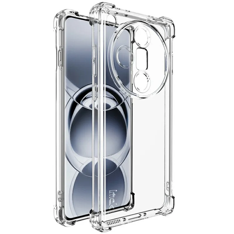 Coque de téléphone transparente IMAK UX-4 Series pour Oppo Find X7 5G, protection des quatre coins en TPU antichoc.