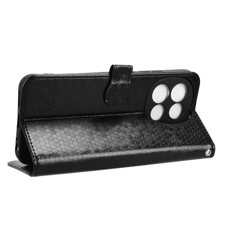 For TECNO Pova 6 Neo 5G  /  Spark 30 5G Wallet Case Dot Pattern Imprint PU Leather Phone Cover - Black