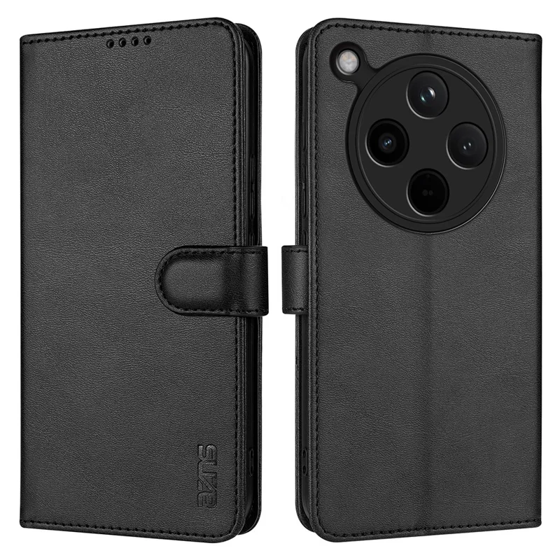 AZNS For Oppo Find X8 5G Case PU Leather Wallet Phone Cover - Black