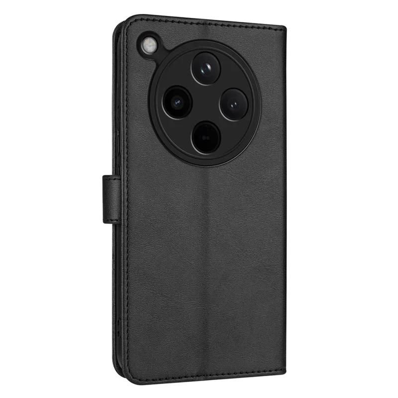 AZNS For Oppo Find X8 5G Case PU Leather Wallet Phone Cover - Black