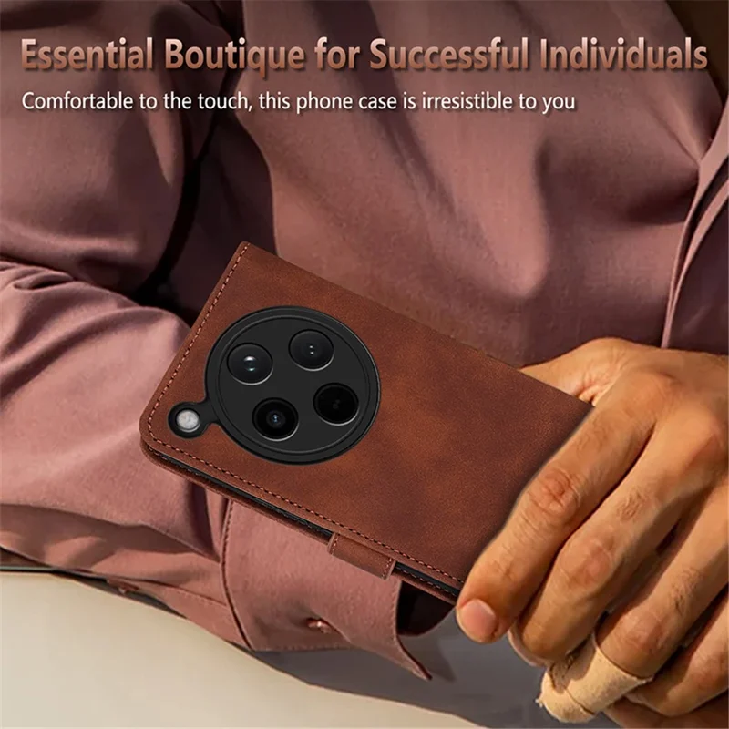 AZNS For Oppo Find X8 5G Case PU Leather Wallet Phone Cover - Black