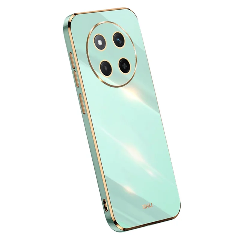 XINLI For Honor Magic7 Lite 5G / X9c 5G / X60 Pro 5G Case TPU Phone Cover with Electroplating Frame - Cyan