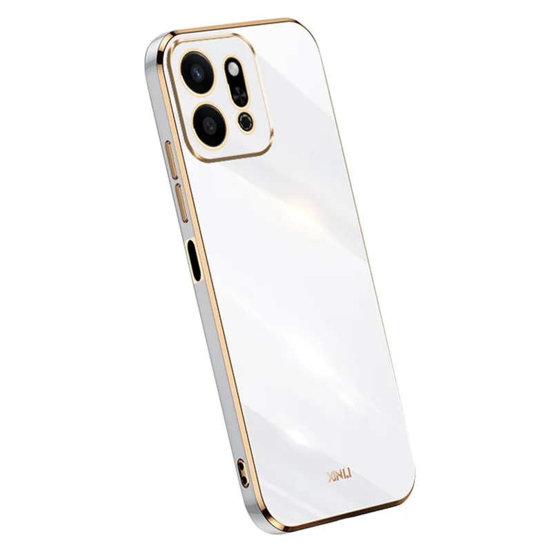 XINLI For Honor Play 9T Case TPU Phone Cover with Electroplating Frame - White