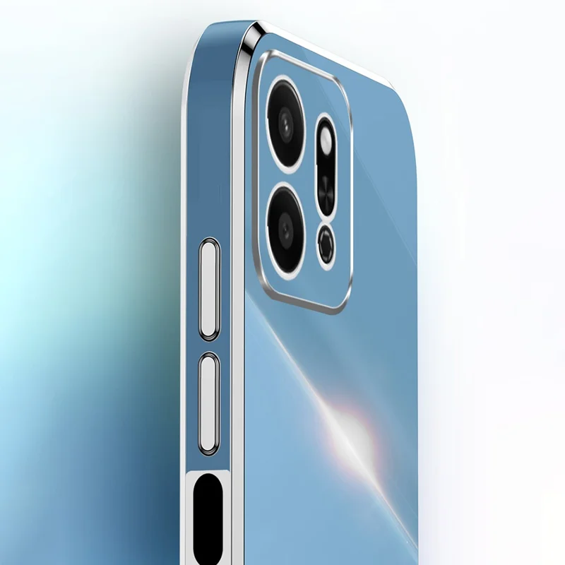 XINLI For Honor Play 9T Case TPU Phone Cover with Electroplating Frame - White