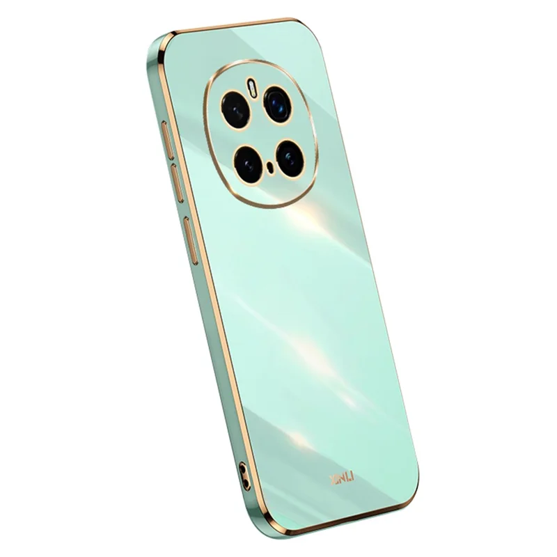 XINLI For Honor Magic7 Pro 5G Case TPU Phone Cover with Electroplating Frame - Cyan