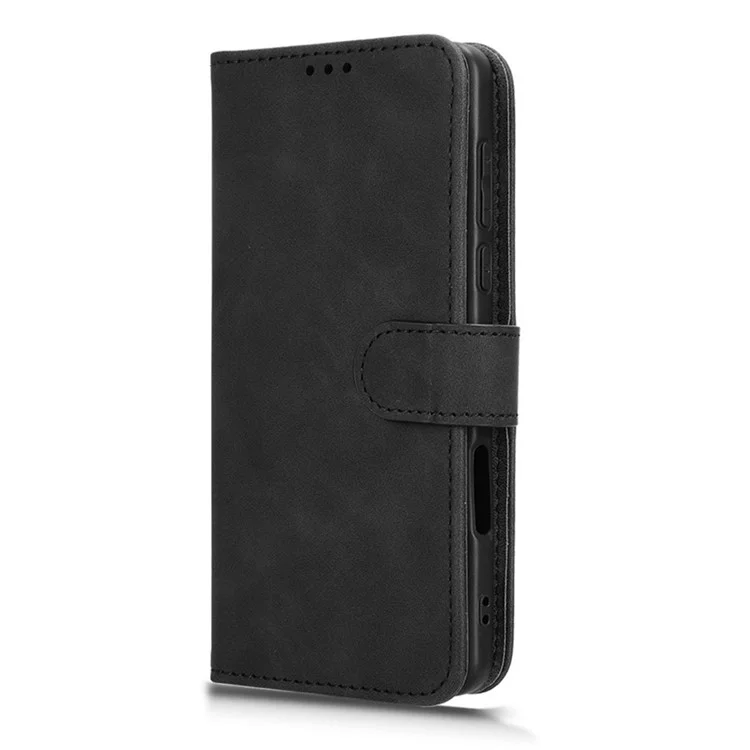 Für Oppo Find X8 Pro 5G Lederhülle Hautgefühl Anti-Drop Wallet Flip Phone Cover - Schwarz