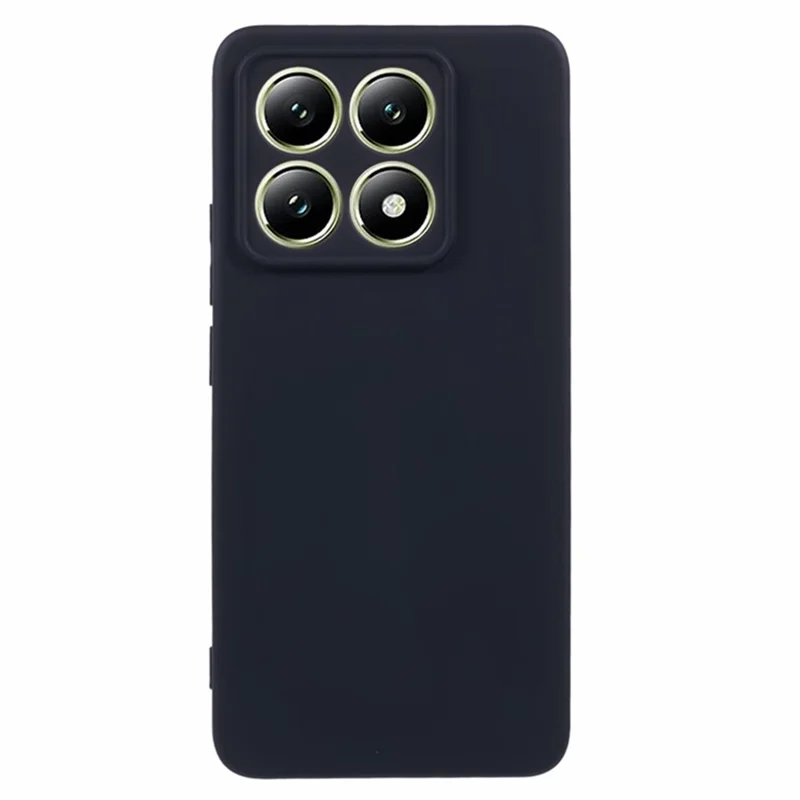 WANLONFENG سلسلة RB2 لهاتف Xiaomi 14T غطاء هاتف من مادة TPU لينة مع واقي شاشة - أسود