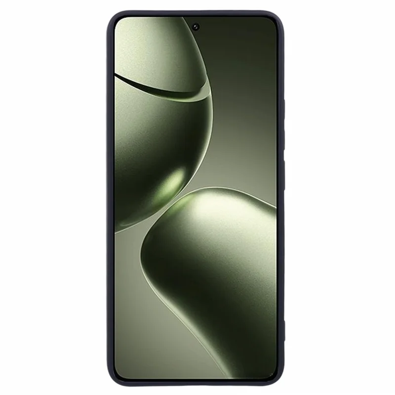 WANLONFENG سلسلة RB2 لهاتف Xiaomi 14T غطاء هاتف من مادة TPU لينة مع واقي شاشة - أسود