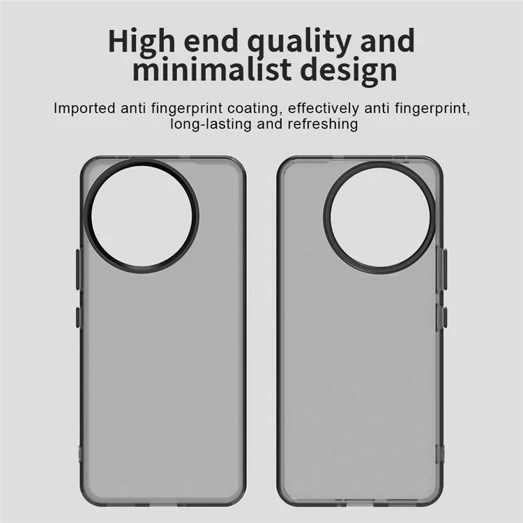 Étui pour Xiaomi 14 Civi 5G / Civi 4 Pro 5G PC+TPU+PET mat anti-chute - Noir