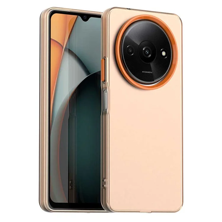 Für Xiaomi Redmi A3 4G / A3x 4G / Poco C61 4G Hülle PC+TPU+PET matte Anti-Drop Handyhülle - Orange