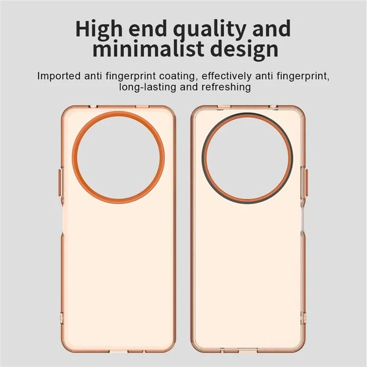 Für Xiaomi Redmi A3 4G / A3x 4G / Poco C61 4G Hülle PC+TPU+PET matte Anti-Drop Handyhülle - Orange