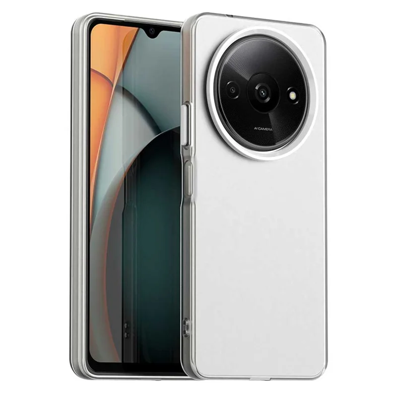 For Xiaomi Redmi A3 4G / A3x 4G / Poco C61 4G Case PC+TPU+PET Matte Anti-Drop Phone Back Cover - White
