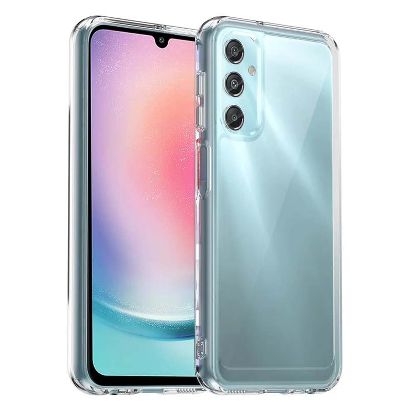 Capa WANLONFENG MF Series para Samsung Galaxy A24 4G (162,1 x 77,6 x 8,3 mm) TPU + Acrílico Transparente Capa de Telefone com Película de Vidro Temperado