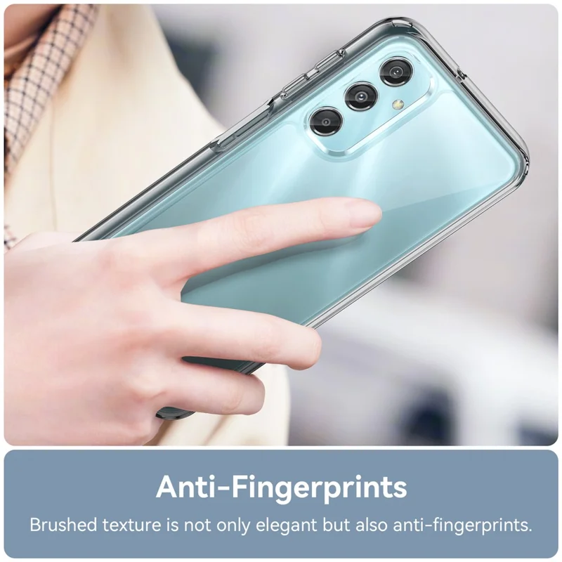 Capa WANLONFENG MF Series para Samsung Galaxy A24 4G (162,1 x 77,6 x 8,3 mm) TPU + Acrílico Transparente Capa de Telefone com Película de Vidro Temperado