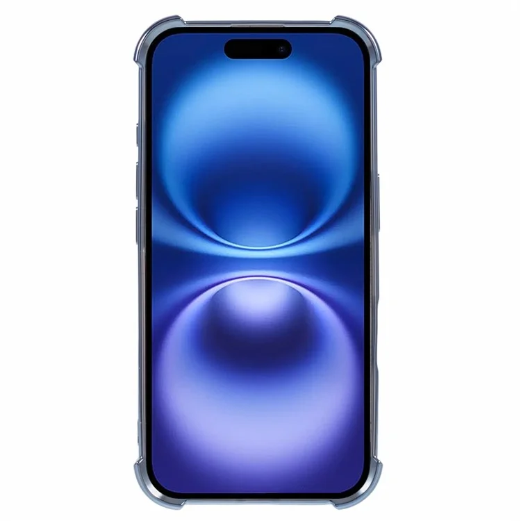 Für iPhone 16 Plus Hülle Schmetterling Ständer Glitzer TPU Stoßfest Handyhülle - Blau