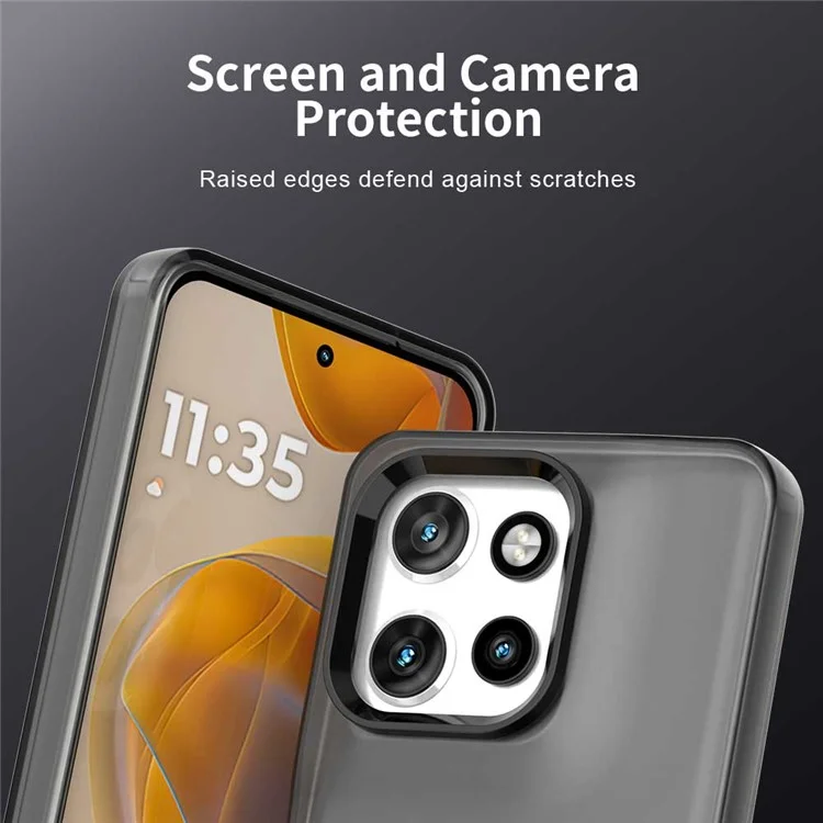 Чехол для телефона Motorola Thinkphone 25 5G / Moto S50 5G / Edge 50 Neo 5G совместимый с MagSafe PC+TPU+PET Anti-Drop Cover - Черный