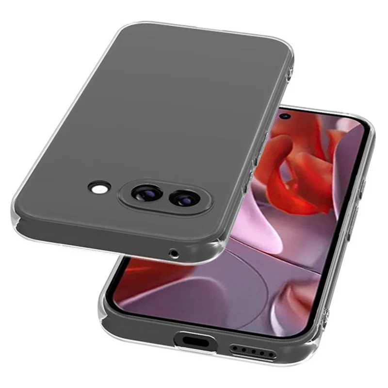 For Google Pixel 9a Clear Phone Case Ultra-Thin Flexible TPU Back Cover