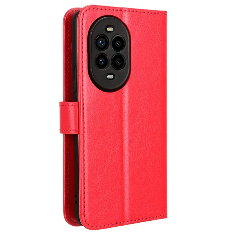 For Huawei nova 13 Pro 5G Case Crazy Horse Texture PU Leather Phone Wallet Cover - Red