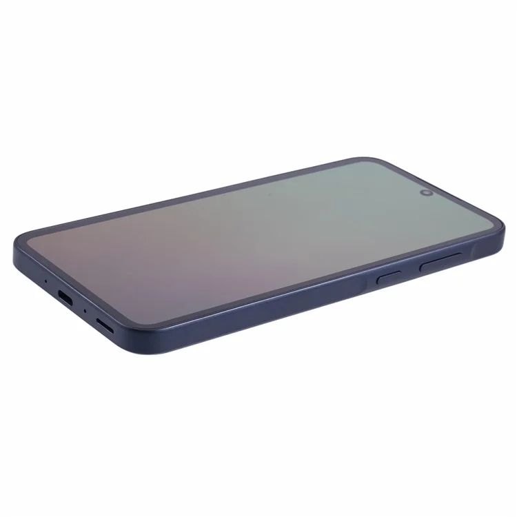 Para Samsung Galaxy A35 5G A356 Grau C Montagem de tela OLED e digitalizador + Estrutura (Sem logotipo) - Azul escuro