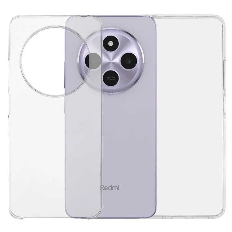 Für Xiaomi Poco C75 4G / 14C 4G / 14R 5G Hülle TPU-Rahmen Klare Acryl-Rückseite Handyhülle mit PET-Folie