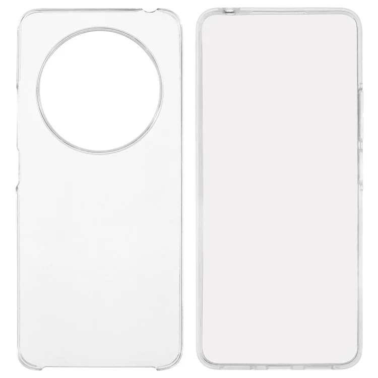 Für Xiaomi Poco C75 4G / 14C 4G / 14R 5G Hülle TPU-Rahmen Klare Acryl-Rückseite Handyhülle mit PET-Folie