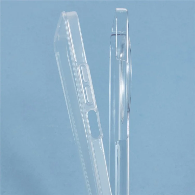 Für Xiaomi Poco C75 4G / 14C 4G / 14R 5G Hülle TPU-Rahmen Klare Acryl-Rückseite Handyhülle mit PET-Folie