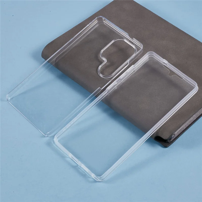 For Samsung Galaxy S25 Ultra Case TPU Frame Clear Acrylic Back Phone Cover with PET Film