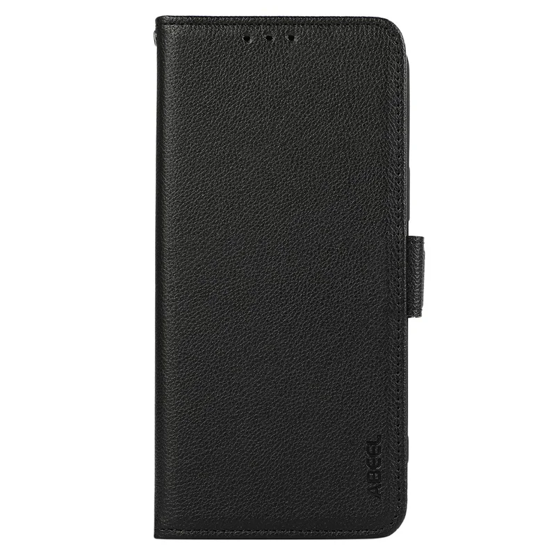 ABEEL For Motorola Moto G75 5G Case Litchi Texture Leather RFID Blocking Phone Cover - Black