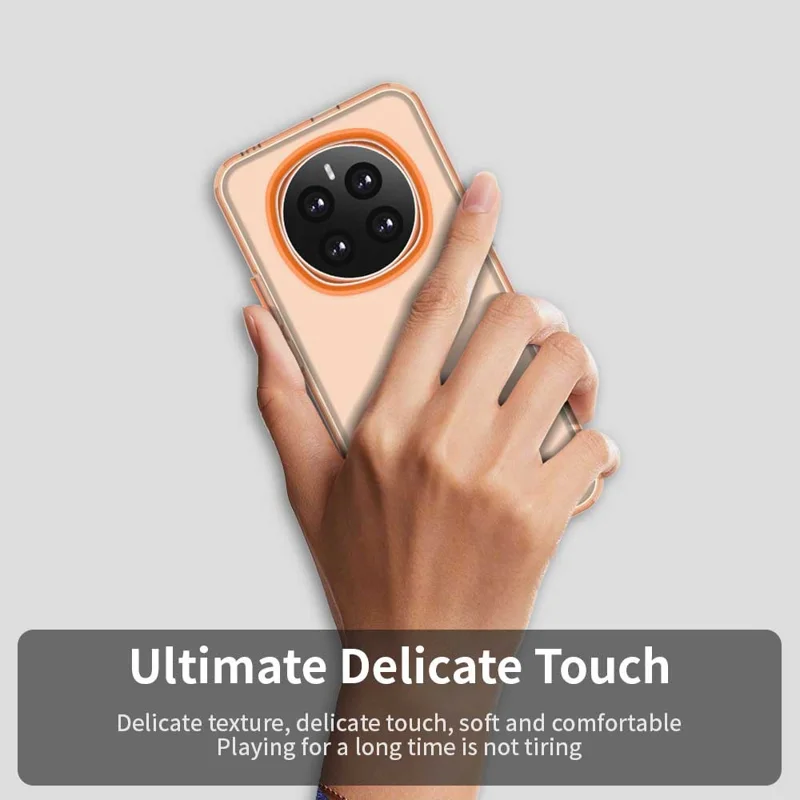 For Honor Magic7 5G Case PC+TPU+PET Matte Anti-Drop Phone Back Cover - Orange