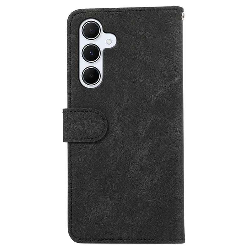 ABEEL For Samsung Galaxy A36 5G Case Color Splicing Leather Flip Phone Cover RFID Blocking - Black