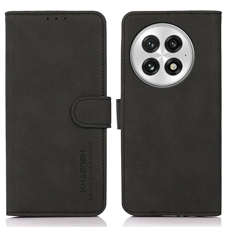 Custodia a portafoglio in pelle PU per OnePlus 13 - Nero
