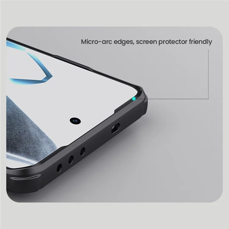 NILLKIN Frosted Shield Pro For OnePlus 13 Case Matte PC+TPU Phone Cover - Green